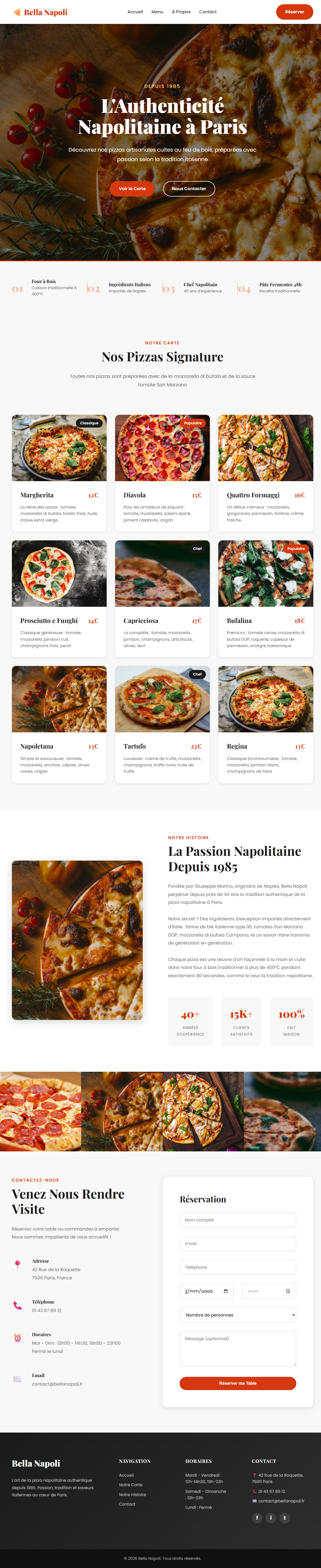 Site Vitrine Pizzeria